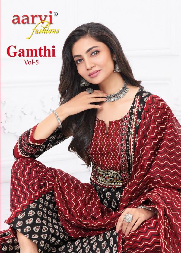 Aarvi Gamthi Vol-5 – Kurti Pant With Dupatta